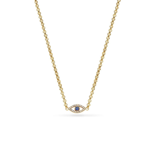 Custom Evil Eye Necklace (Gold)