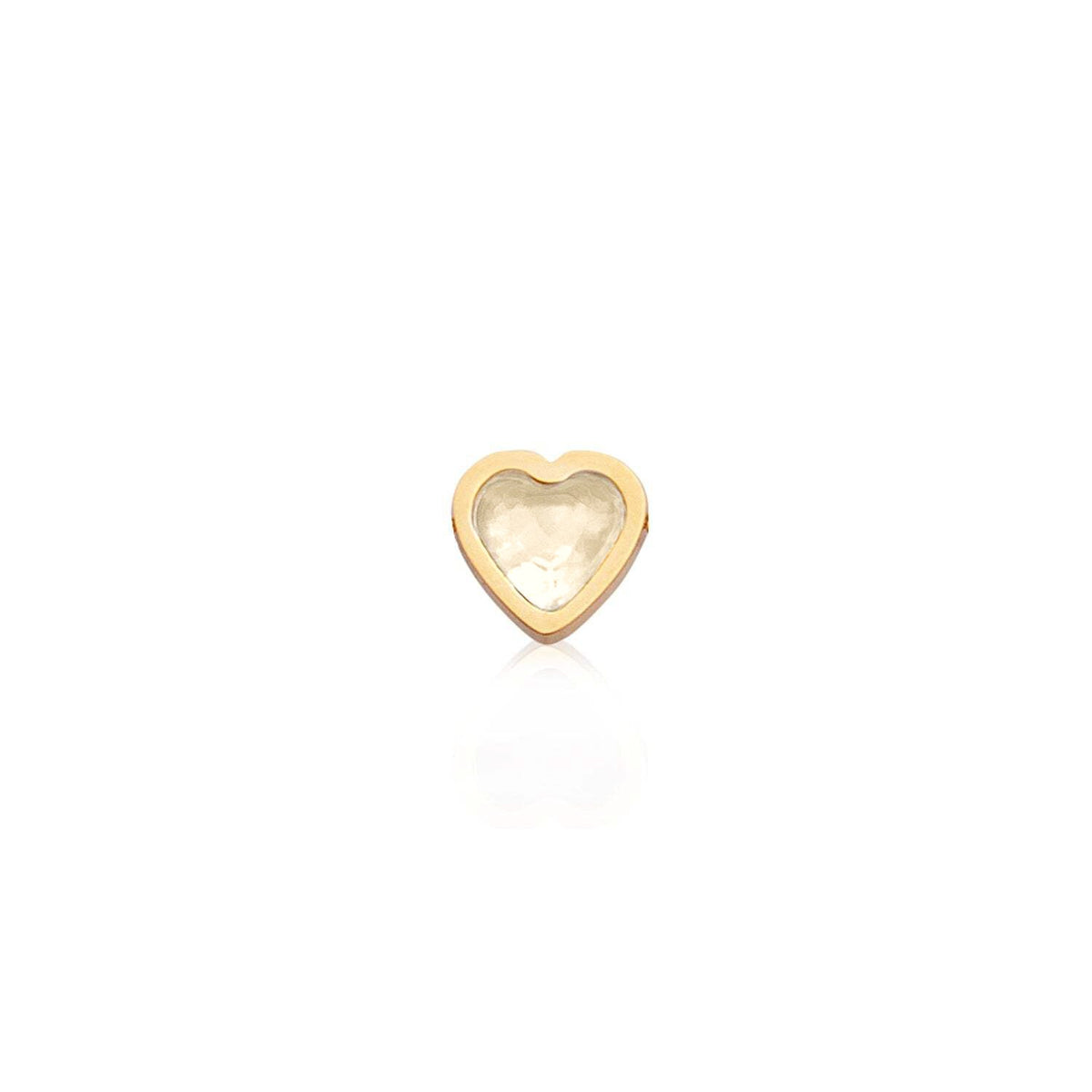 Made Mine Mini Heart Birthstone Bracelet (Gold)