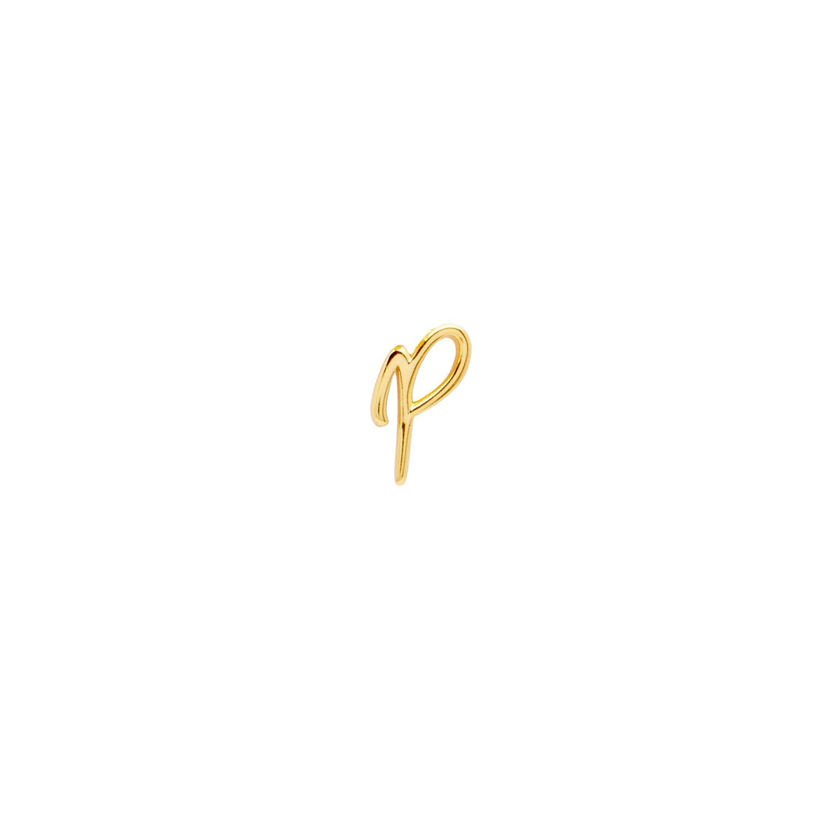 Signature Initial Stud Earring (Gold)