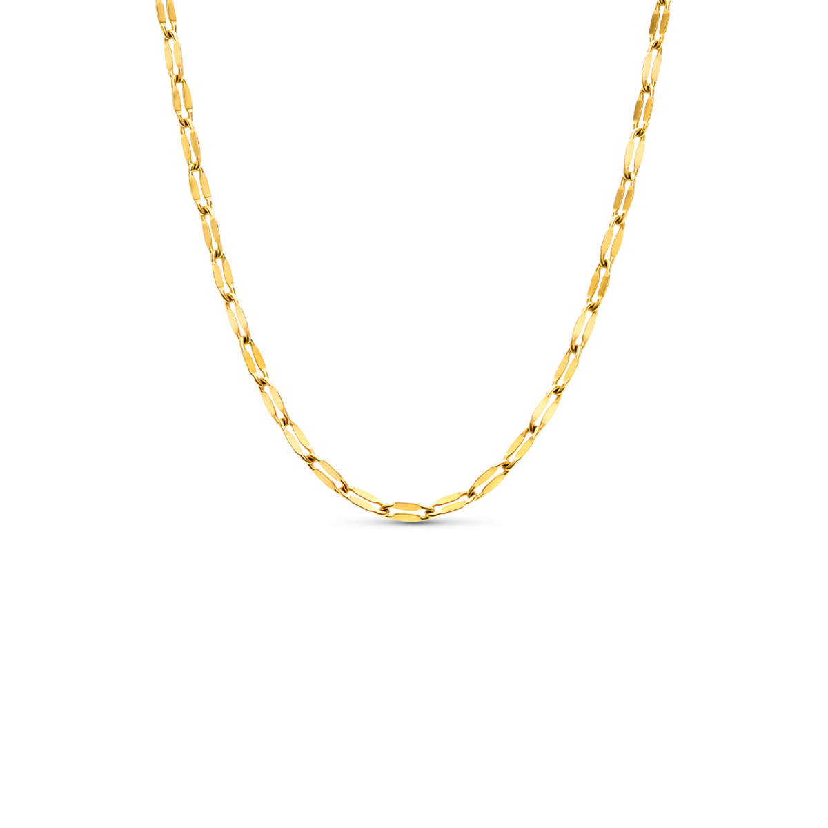 Round Photo Locket Sphere Necklace (Gold)