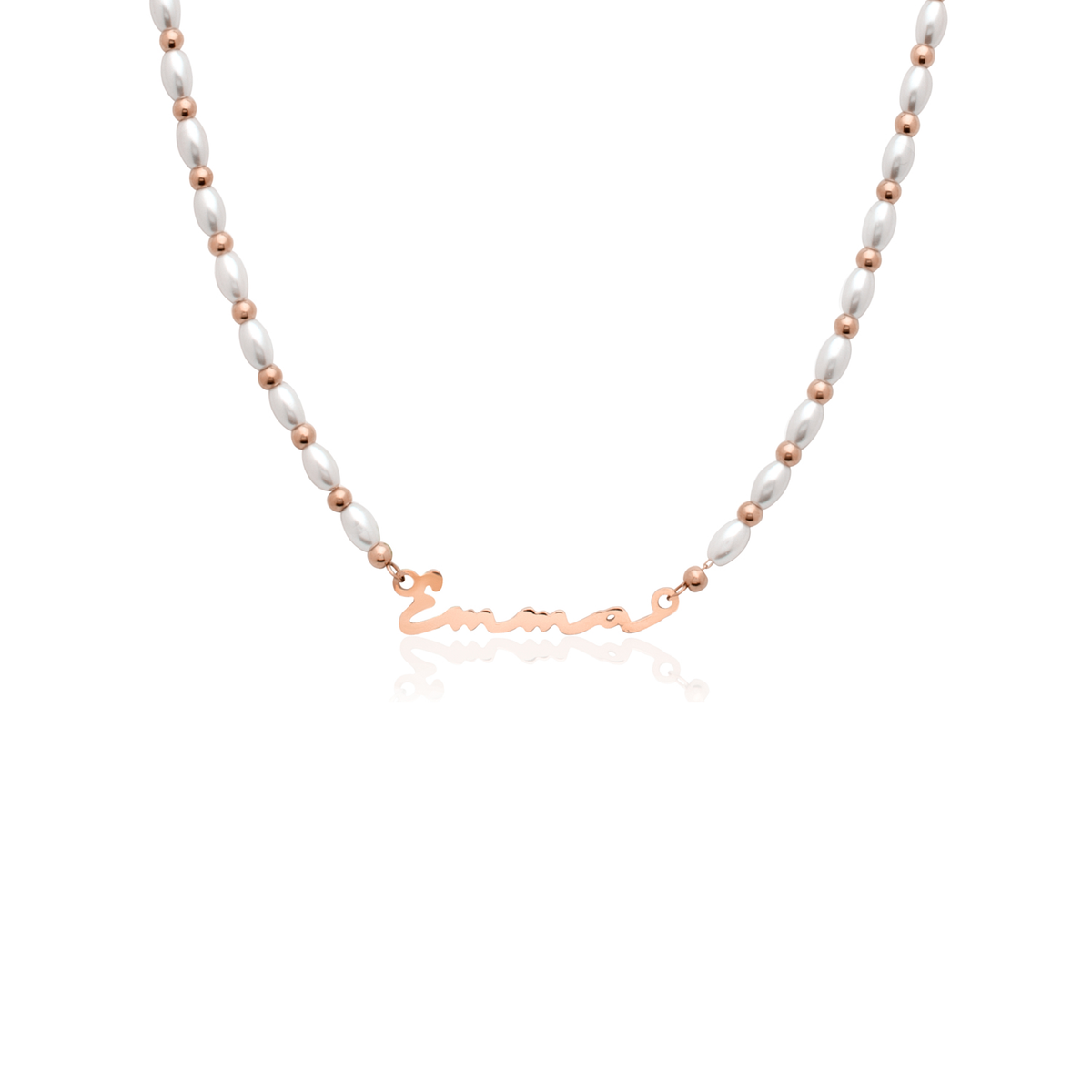 Signature Name Necklace - Rose Gold