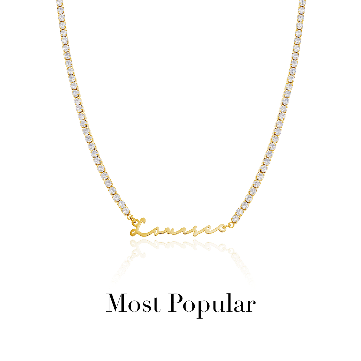 Signature Name Necklace (Gold)