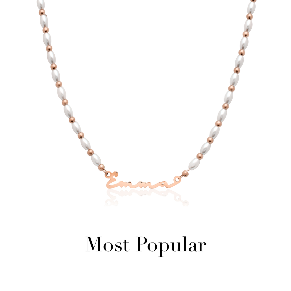 Signature Name Necklace - Rose Gold