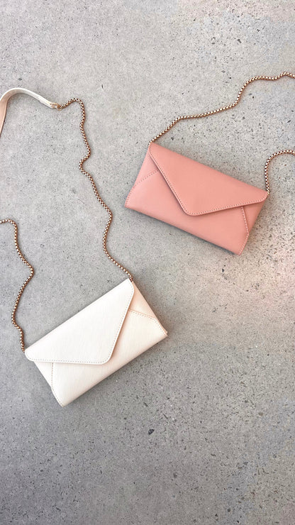 Carmen Envelope Cross Body Bag - Cream