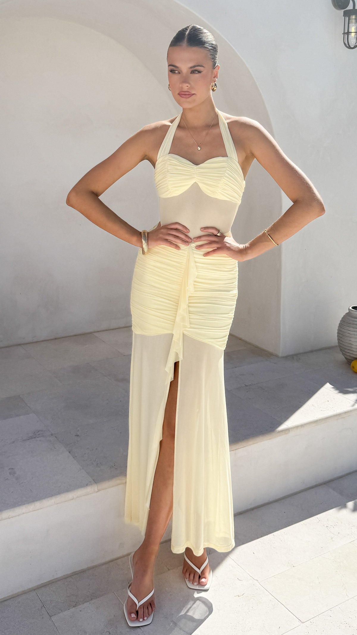 Alani Maxi Dress - Yellow
