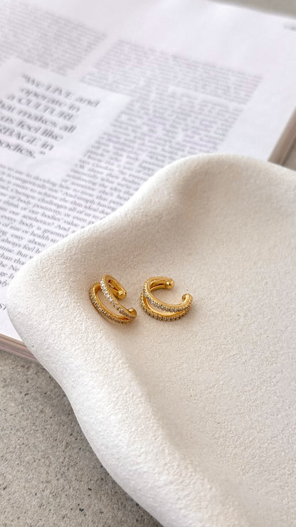 Becci Cuff Earrings - Gold
