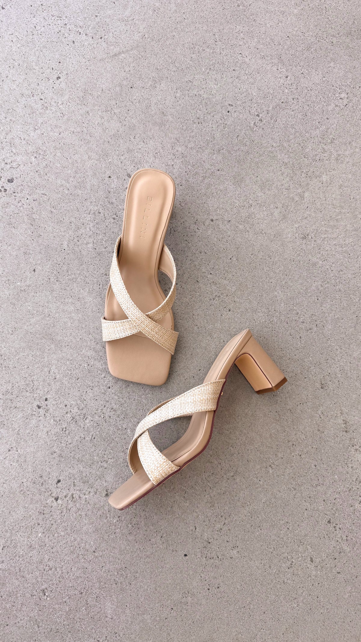 Camila Heel - Natural Raffia