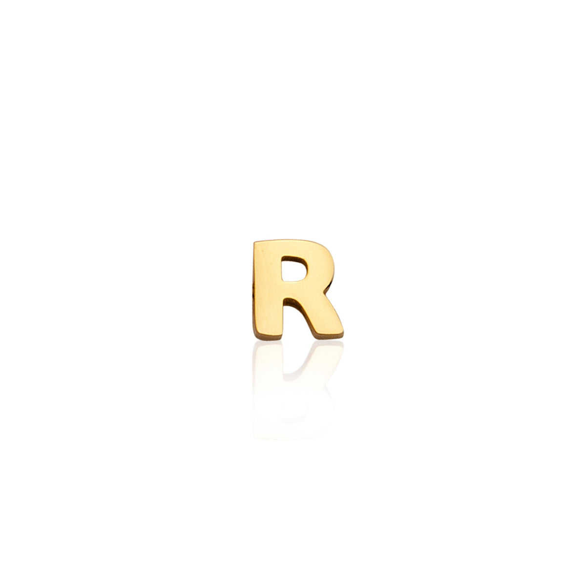 Made Mine Charms - Block Initial Charm (Gold)