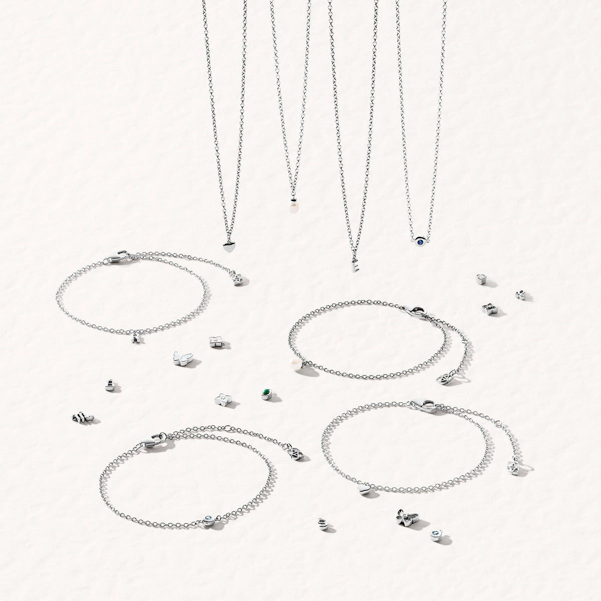 Fine Single Charm Bracelet (Silver)