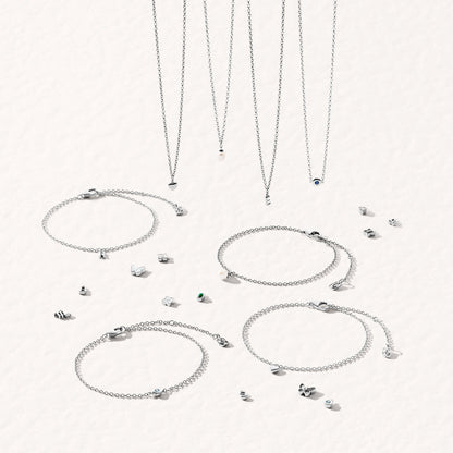 Fine Single Charm Bracelet (Silver)