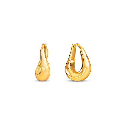 Mini Organic Hoops (Gold)