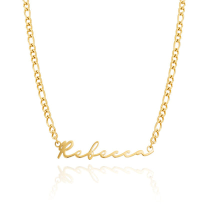Signature Name Necklace (Gold)