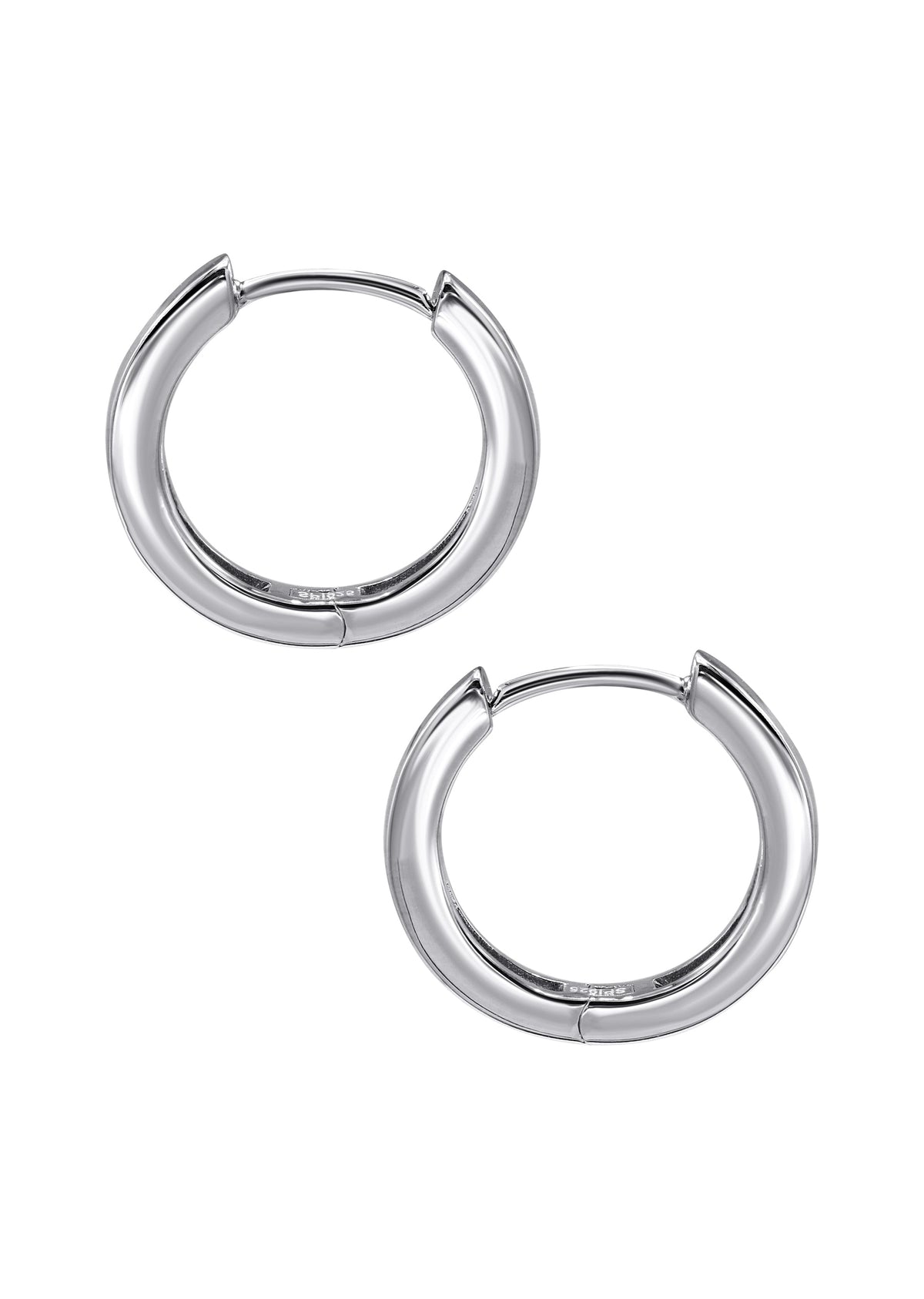 Mens Jewelry - Silver Iced Out VVS Hoop Earring for Men | Appx. 0.8 Grams
