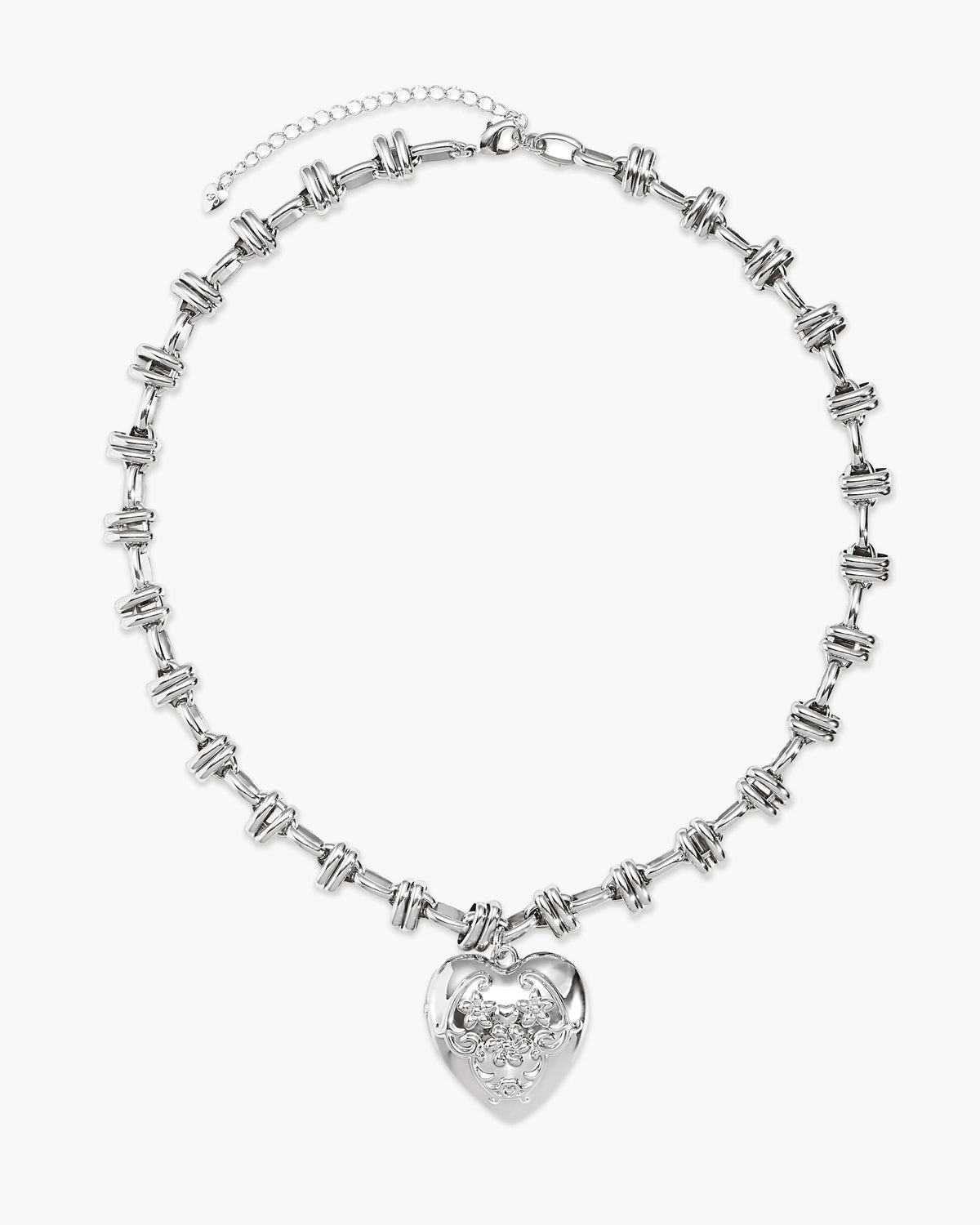 Secret Keeps Openable Heart Necklace in Silver