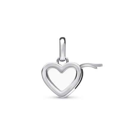 Floating Birthstone Charm Locket (Silver)