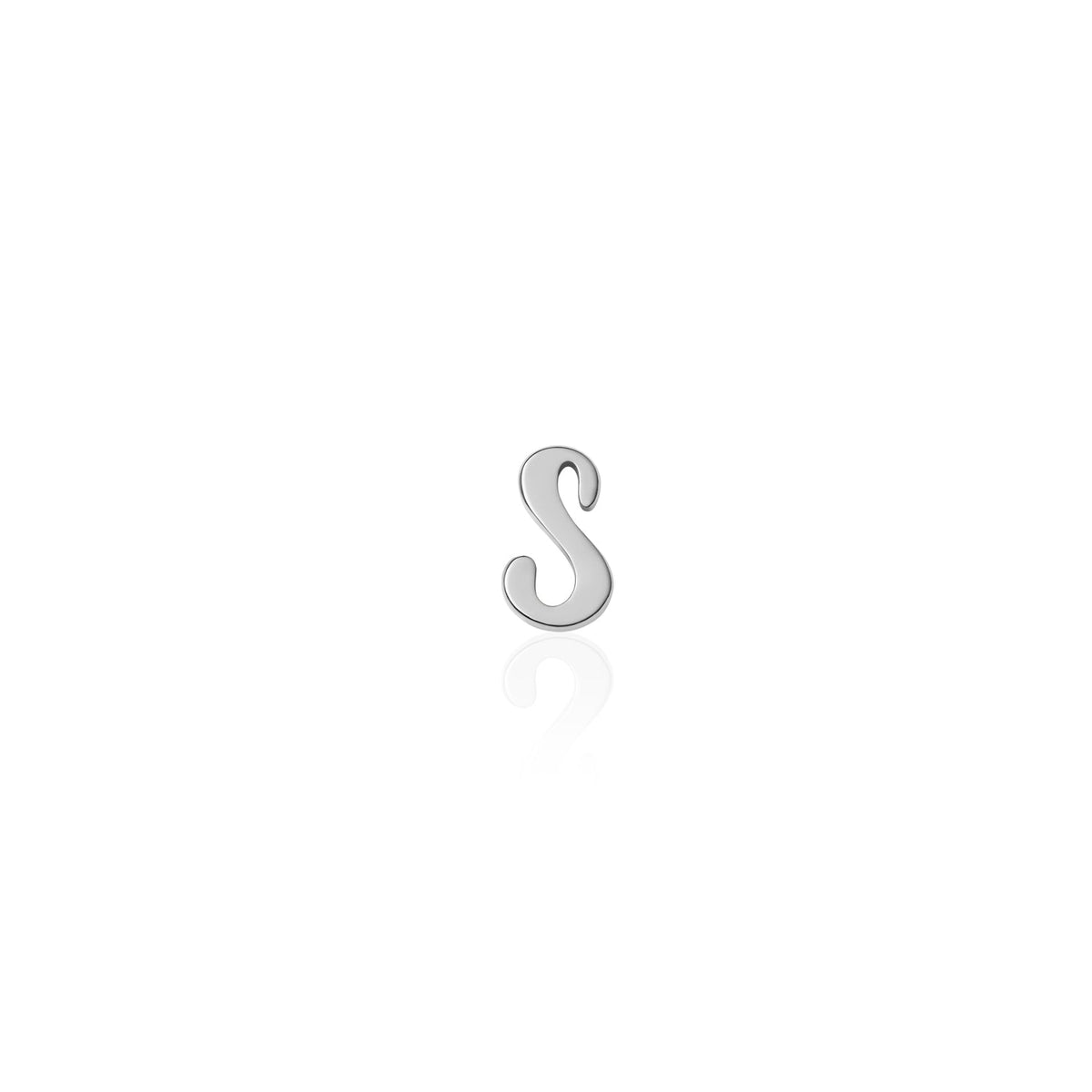 Fixed Charm - Handwritten Initial Charm (Silver)