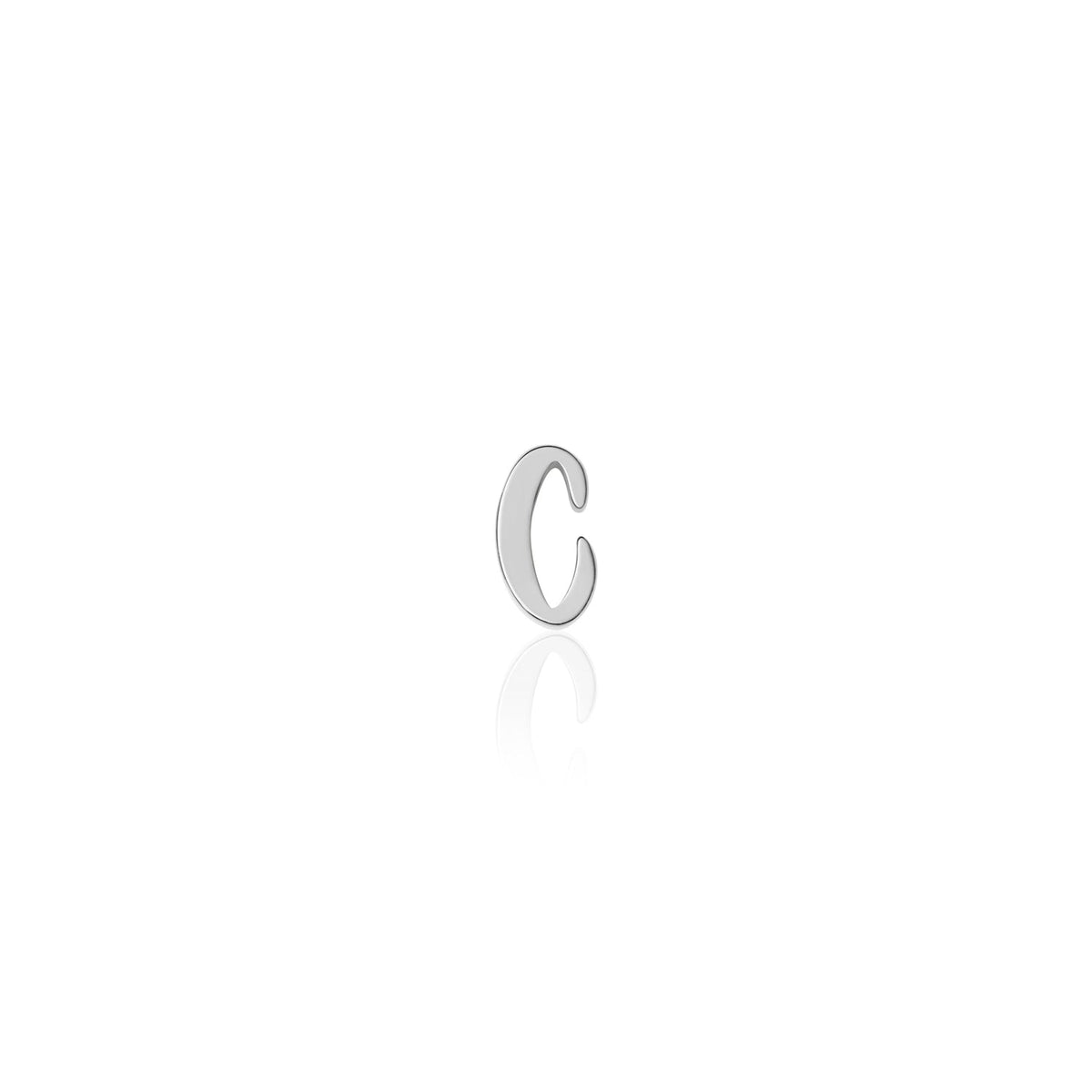 Fixed Charm - Handwritten Initial Charm (Silver)