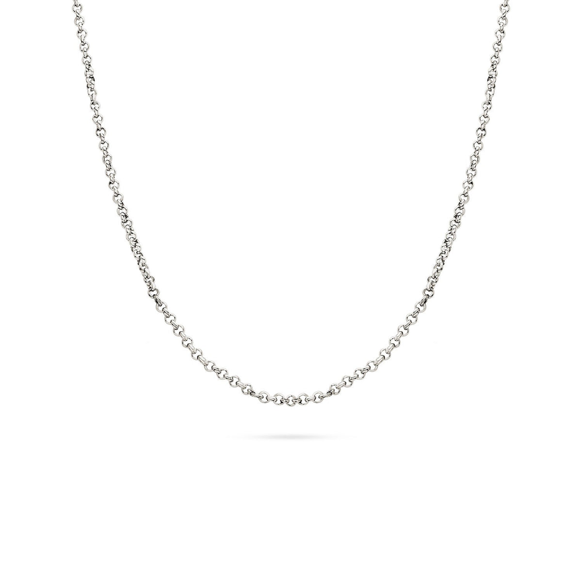 Layering Box Chain Necklace (Silver)