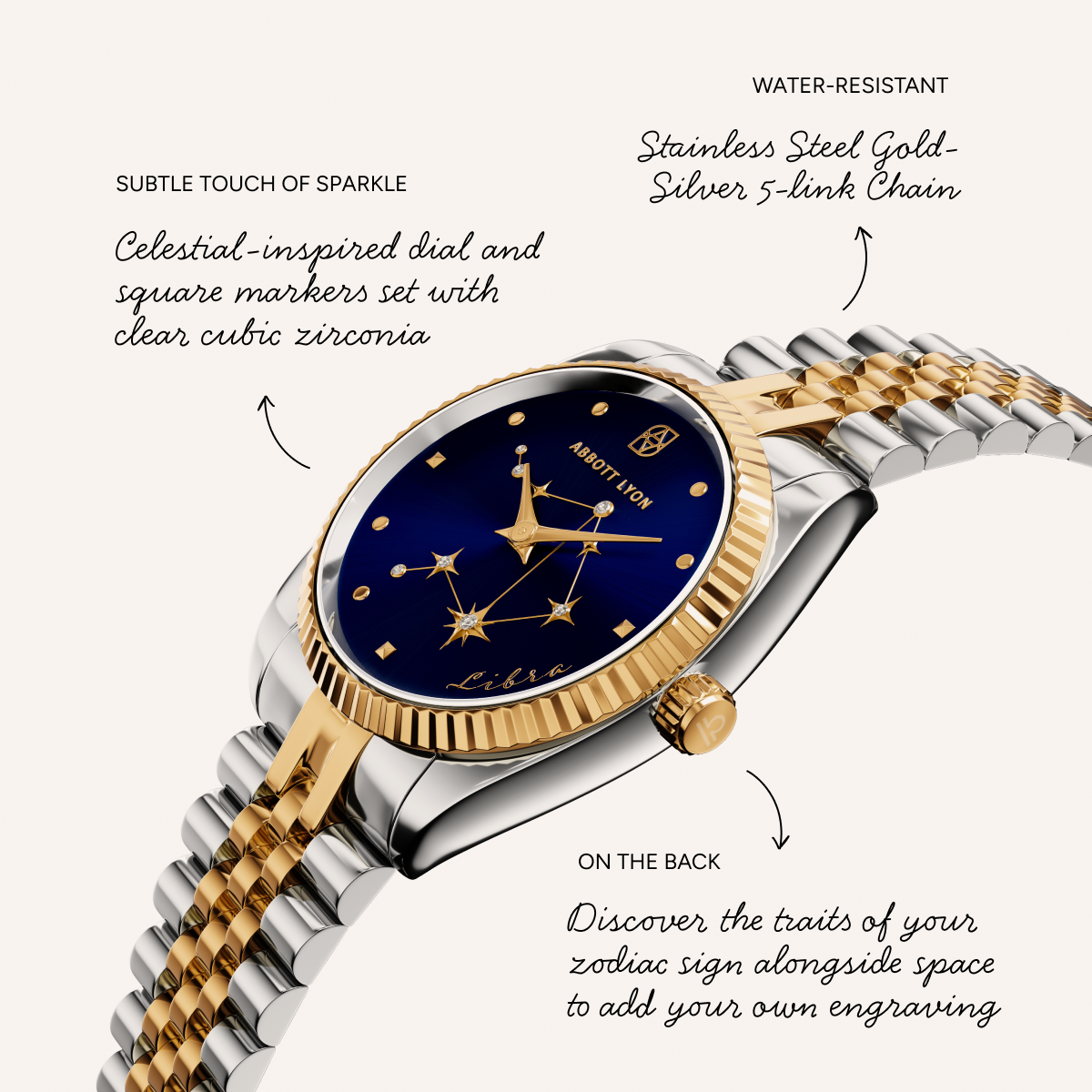 Belgravia 30 Zodiac Watch (Gold/Silver)