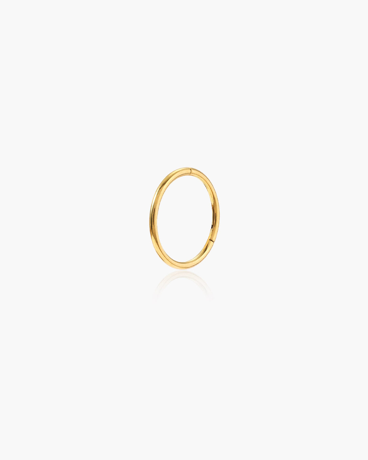 Single Mini Hoop Helix Earring in Gold