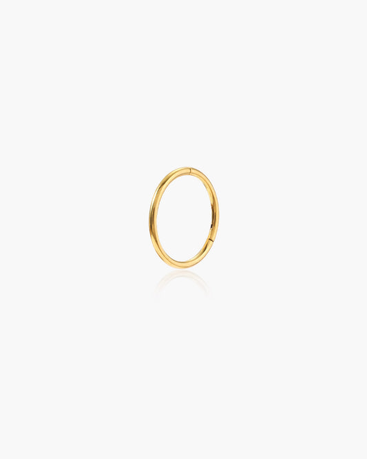 Single Mini Hoop Helix Earring in Gold