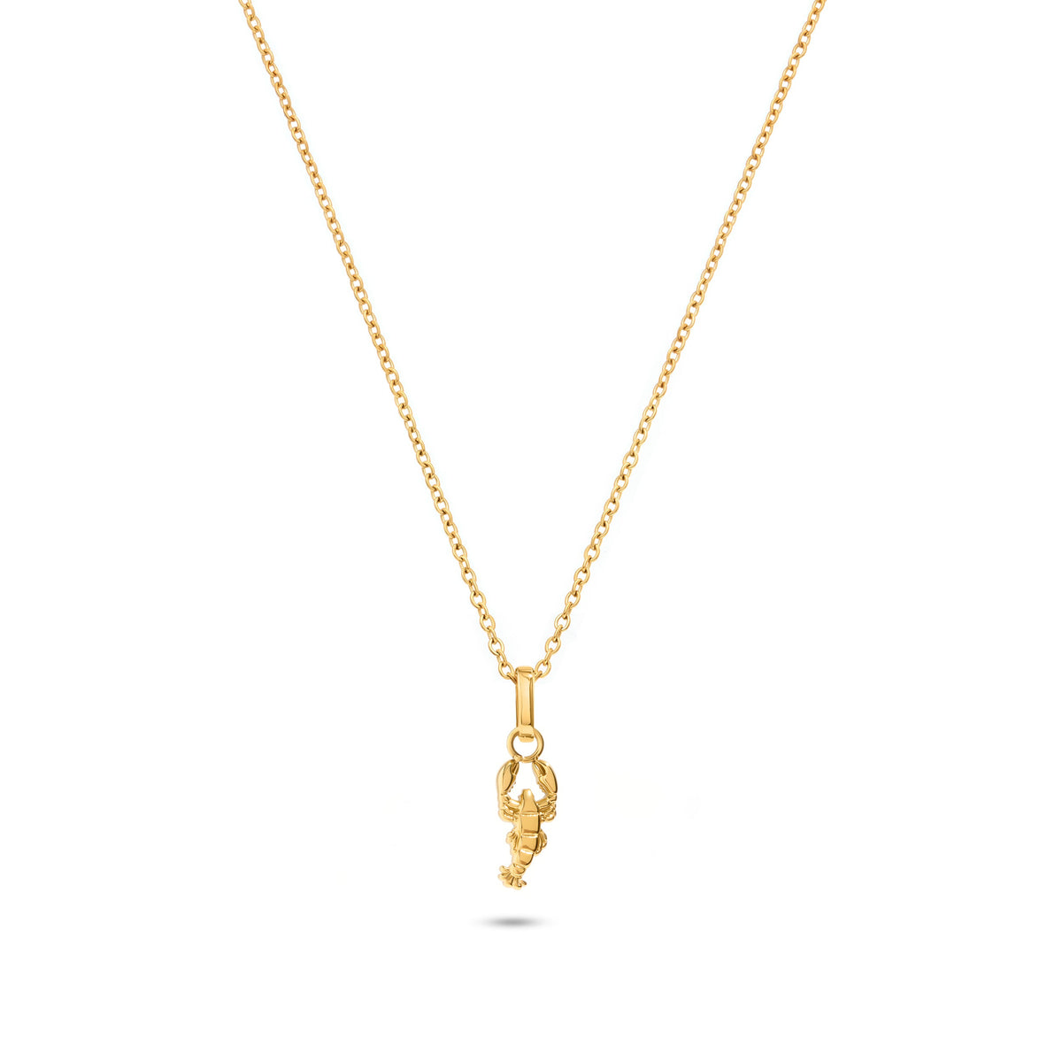 Ocean Charms Lobster Necklace (Gold)