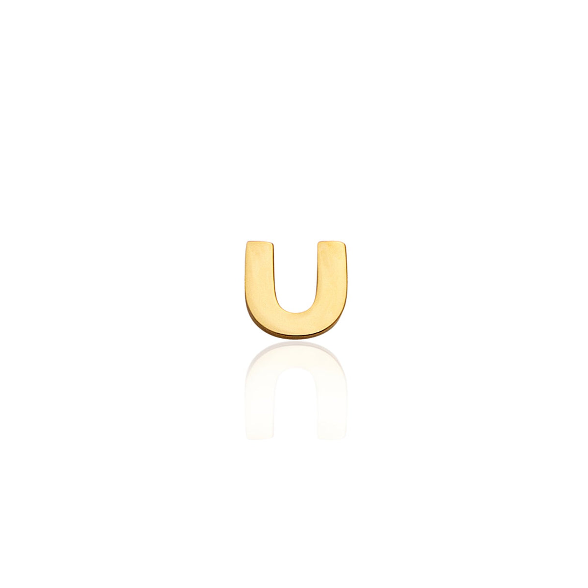 Made Mine Charms - Block Initial Charm (Gold)