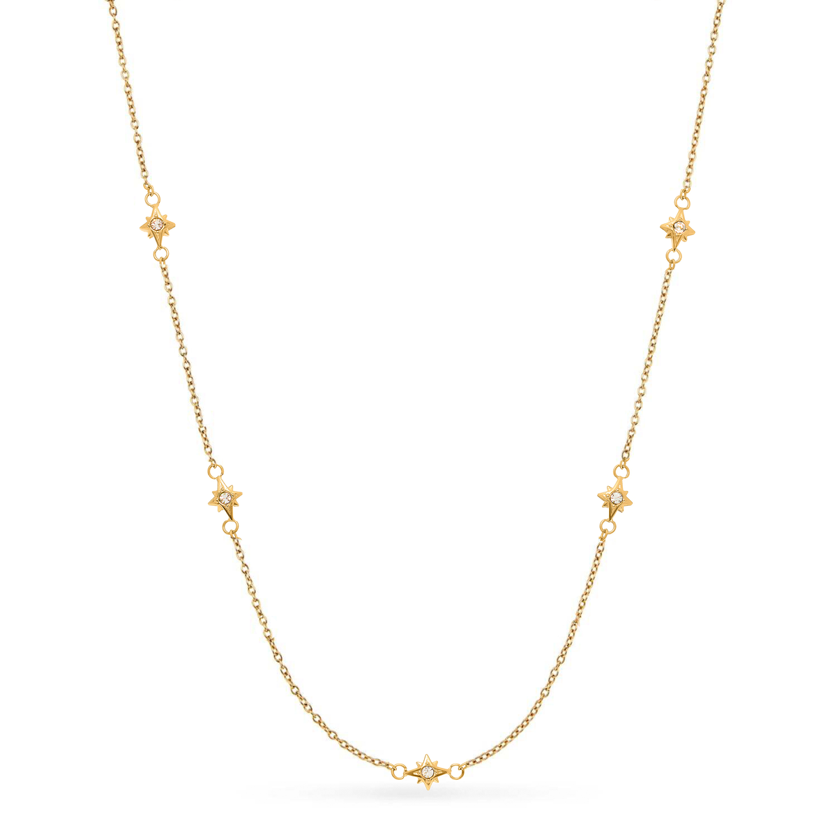 Round Photo Locket Sphere Necklace (Gold)