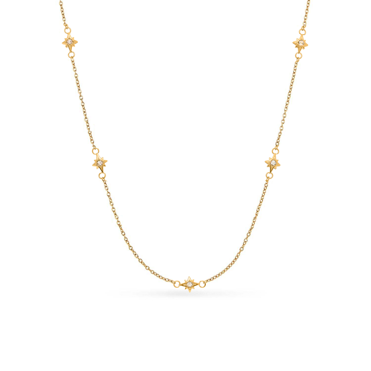 Round Photo Locket Sphere Necklace (Gold)
