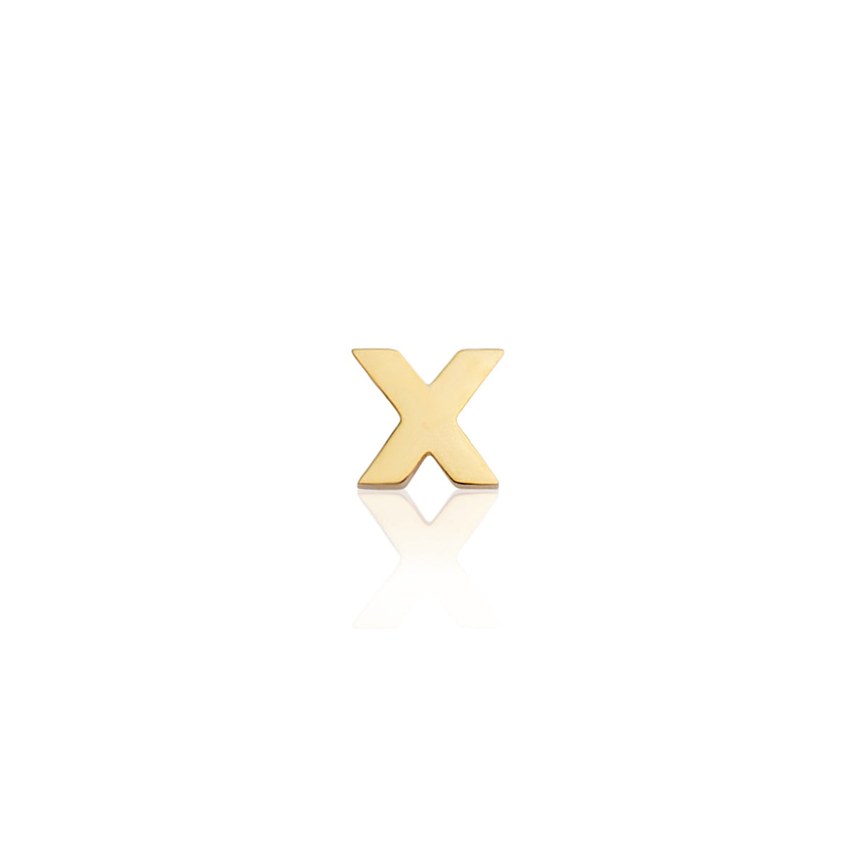 Made Mine Mini Letter Sphere Chain Necklace (Gold)