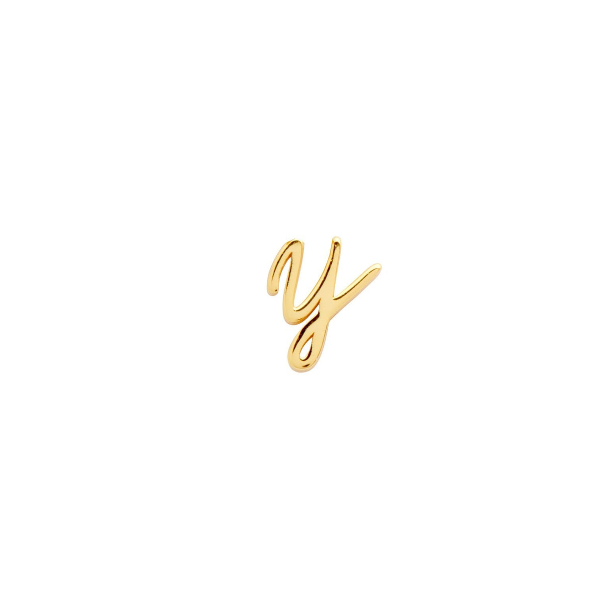 Signature Initial Stud Earring (Gold)