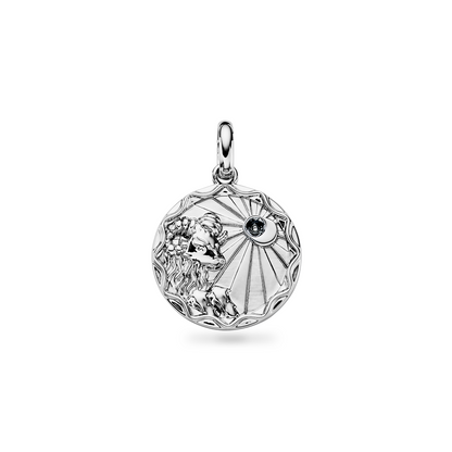 Custom Zodiac Coin Necklace (Silver)