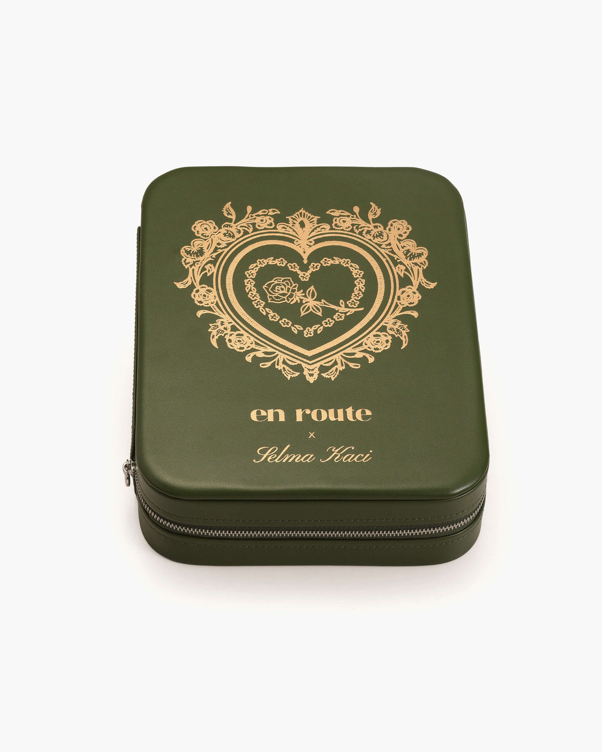 Isola Heart Jewelry Box in Olive