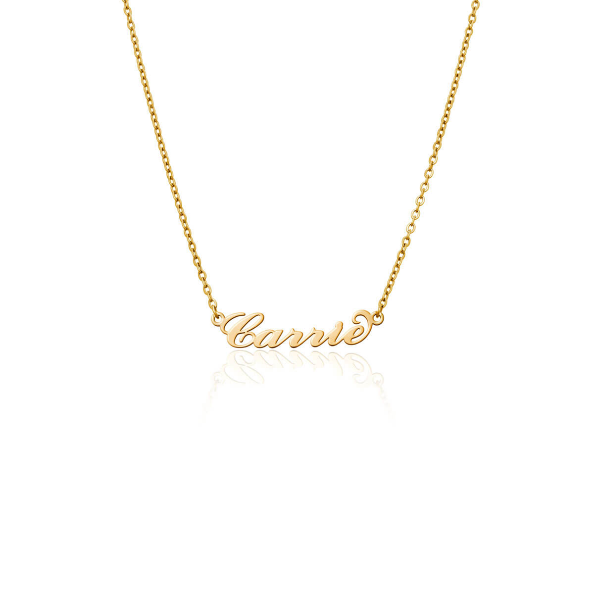 Carrie Name Necklace (Gold)