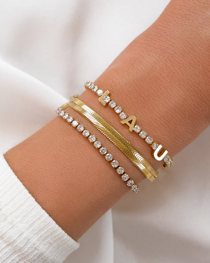 Custom Tennis Name Set (Gold)