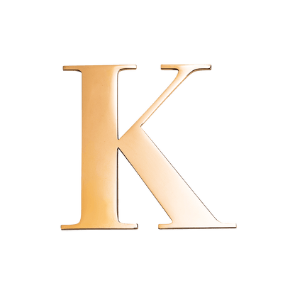 Metal Letter Pins (Gold)