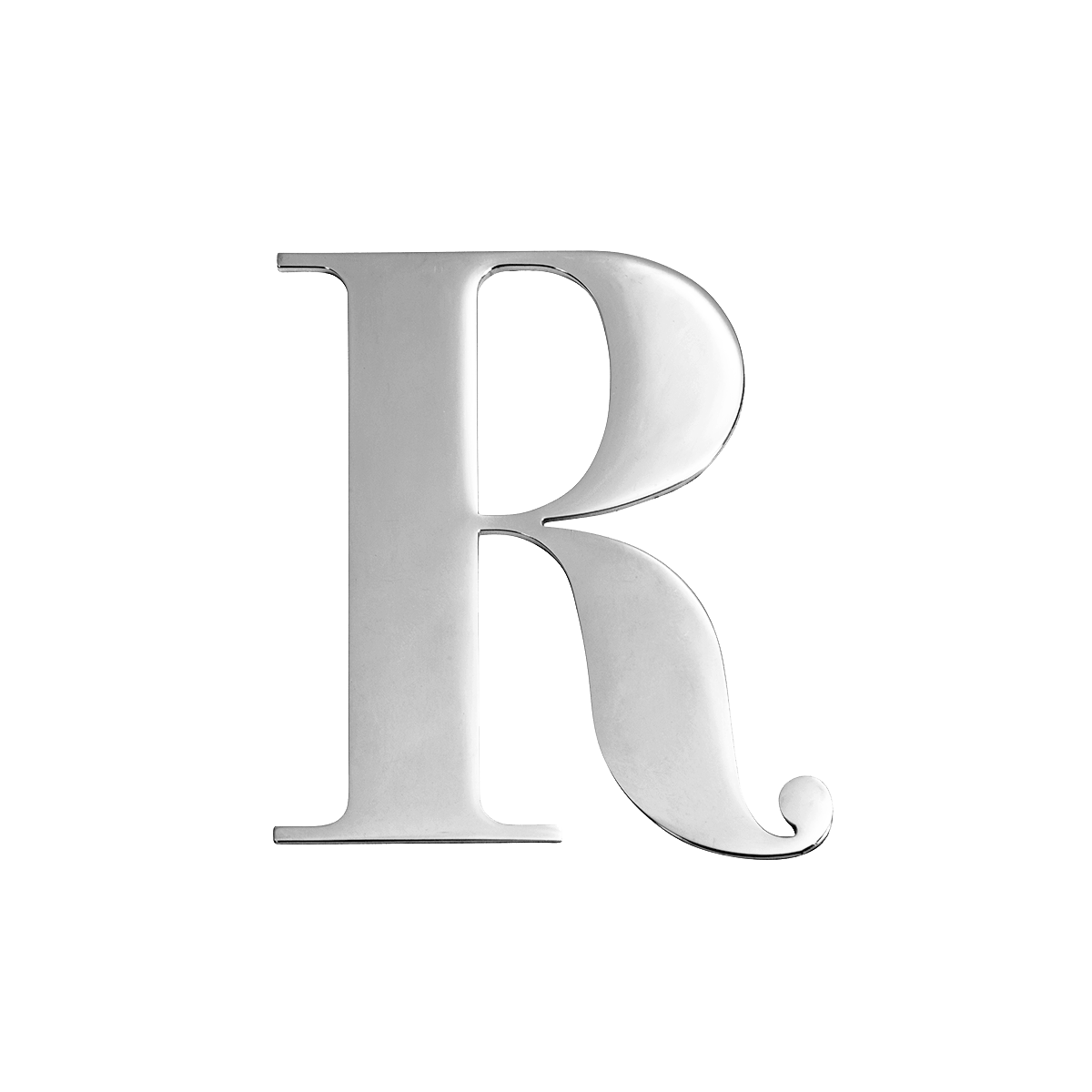 Custom Figaro Icon - Initial (Silver)