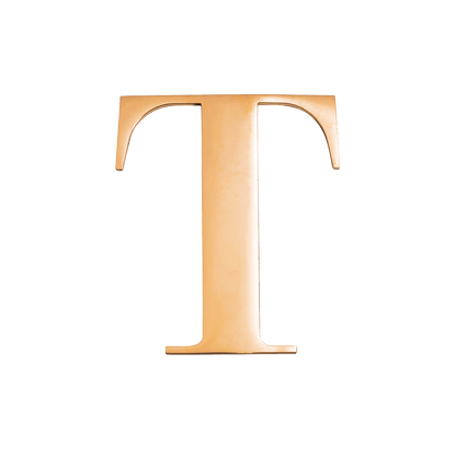 Small Metal Letter Pins (Gold)