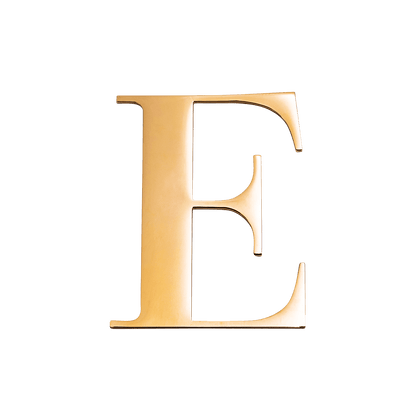 Metal Key Ring Letter (Gold)