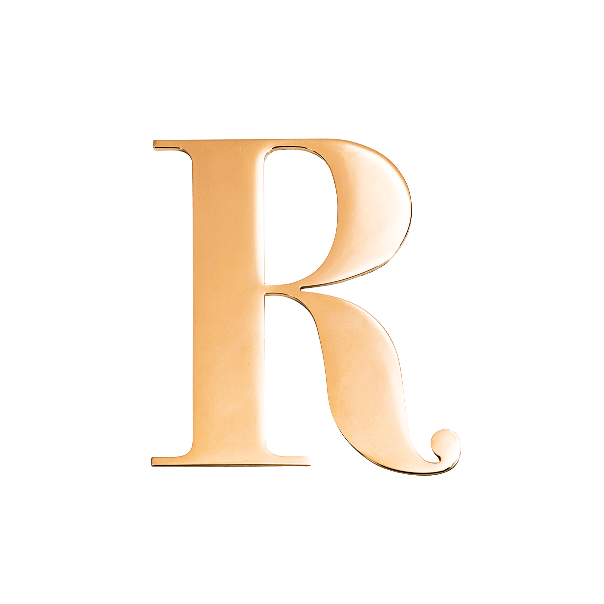 Metal Key Ring Letter (Gold)