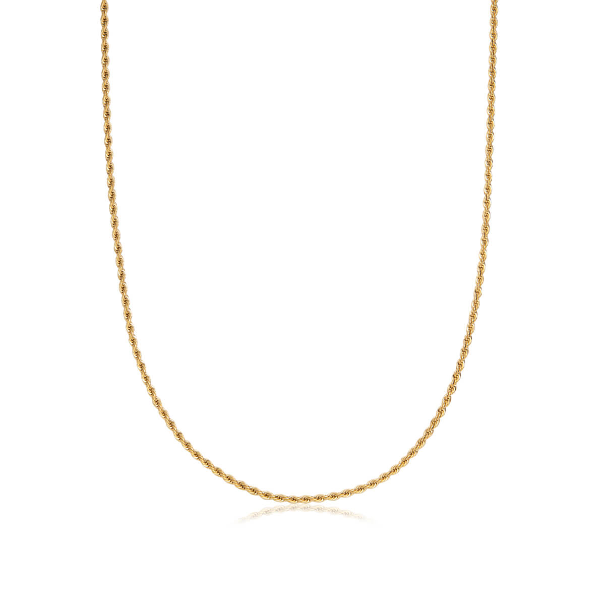 Rope Chain Necklace 20 in (Brass)