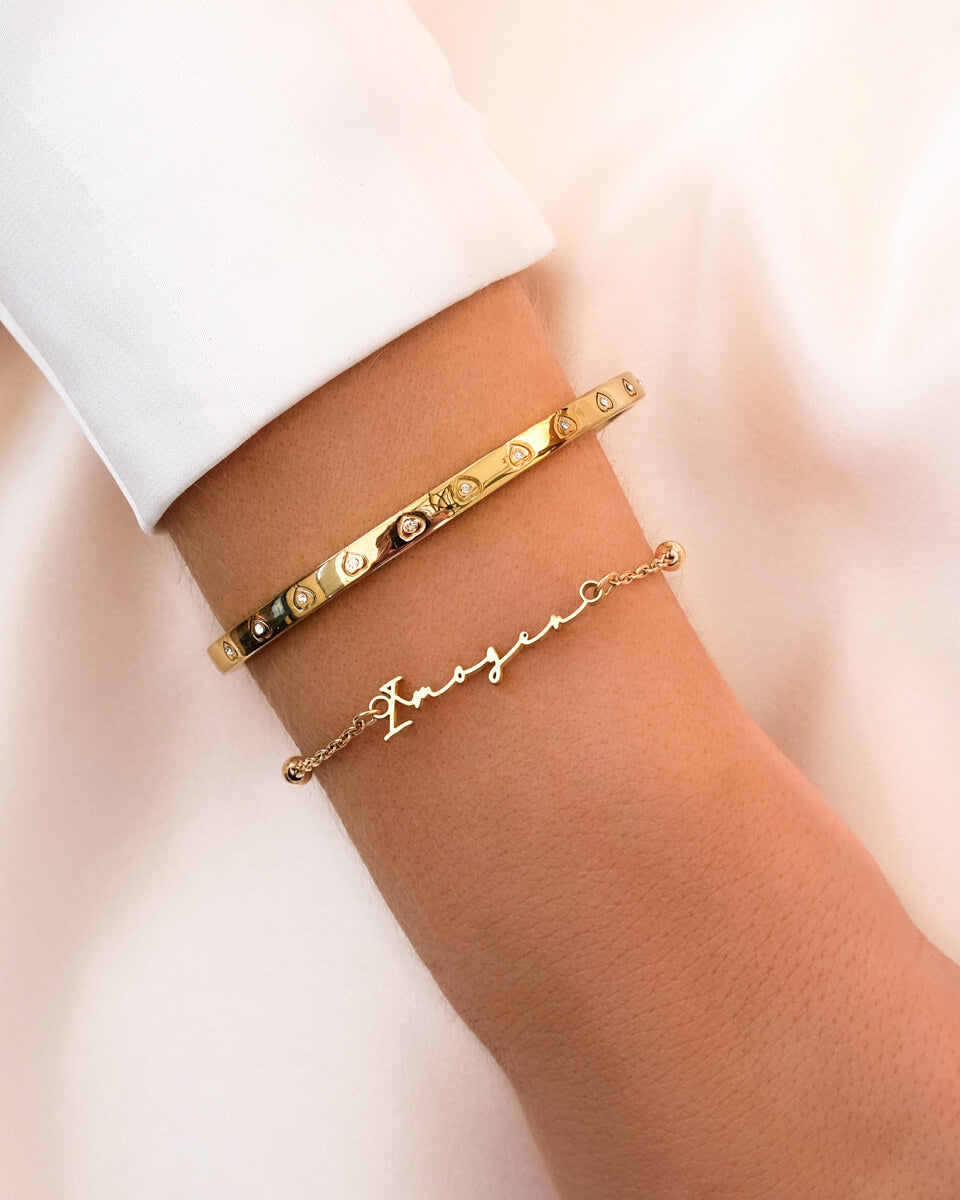 Signature Name Bracelet (Gold)
