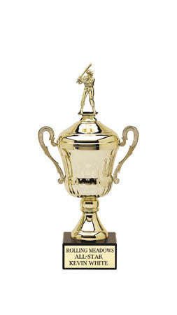 Andria Series Metal Cup w/ Choice of Figure - 17 inch, 15 inch, 12-1/2 inch