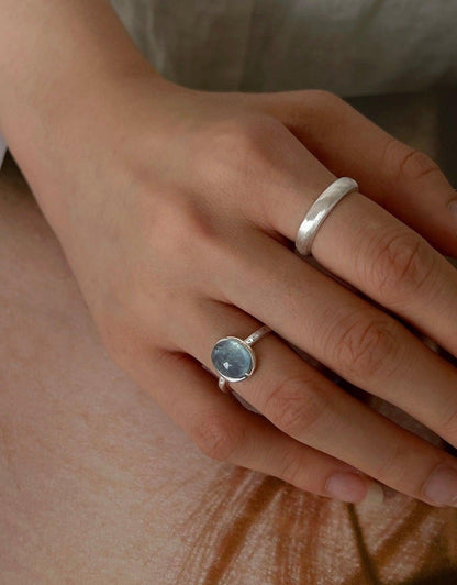 Aquamarine Ring in Silver