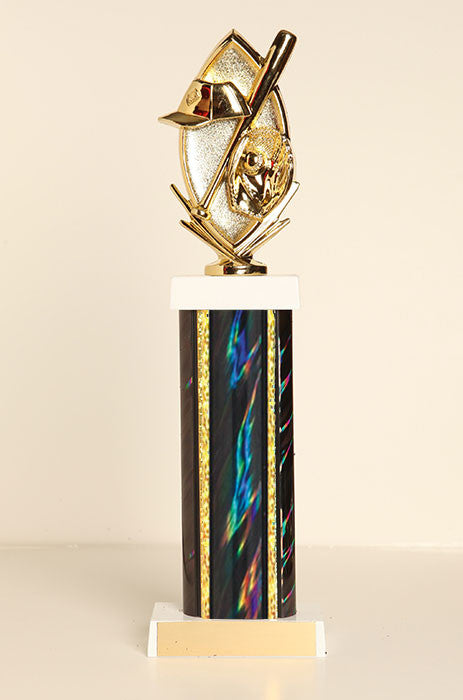 Baseball Theme Square Column Trophy