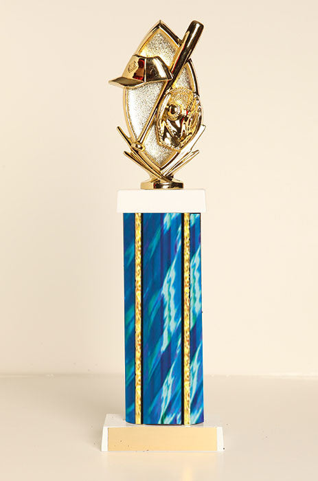 Baseball Theme Square Column Trophy