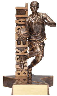 Billboard Series Male Basketball Resin 6-1/2  or 8-1/2  inch