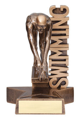 Billboard Series Male Swimming Resin 6-1/2  or 8-1/2  inch