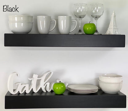 Black Floating Shelves