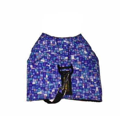 Blue Chicklet Cat Harness Vest - Small